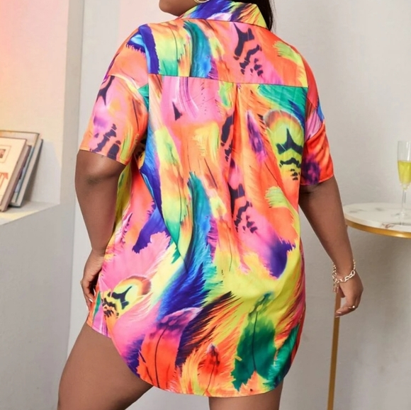 2pc Plus Size Short Set - Picture 2 of 3